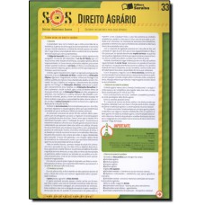 Direito Agrário - Vol. 33 - Col. Sínteses Organizadas Saraiva