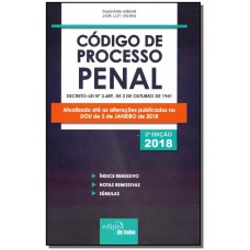Código de Processo Penal - Coleção Mini Códigos